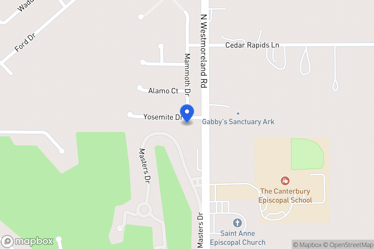 Map of 808 Yosemite Dr