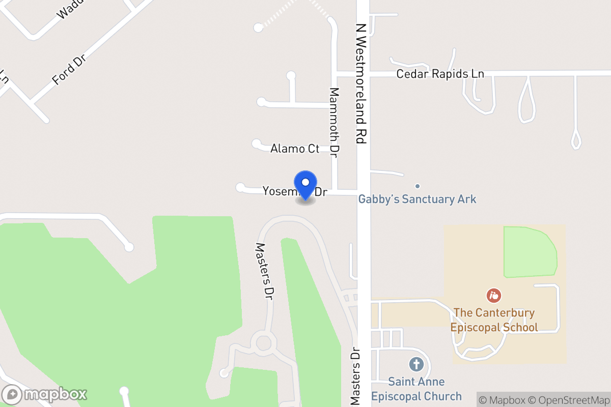 Map of 820 Yosemite Dr