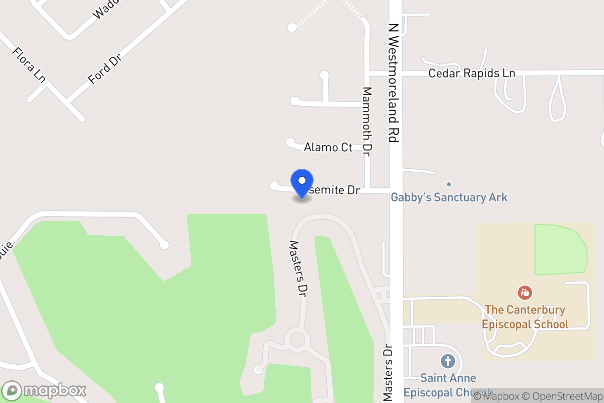 Map of 836 Yosemite Dr