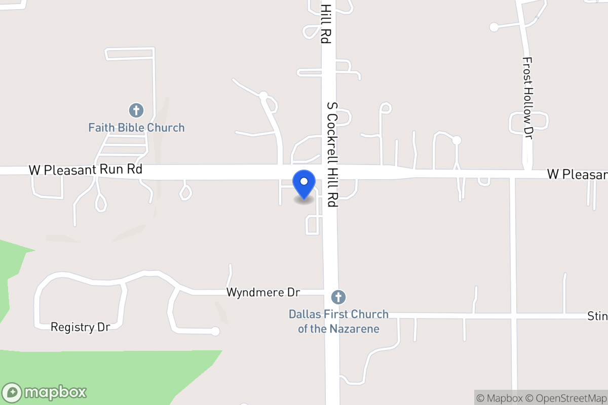 Map of 825 N Cockrell Hill Rd