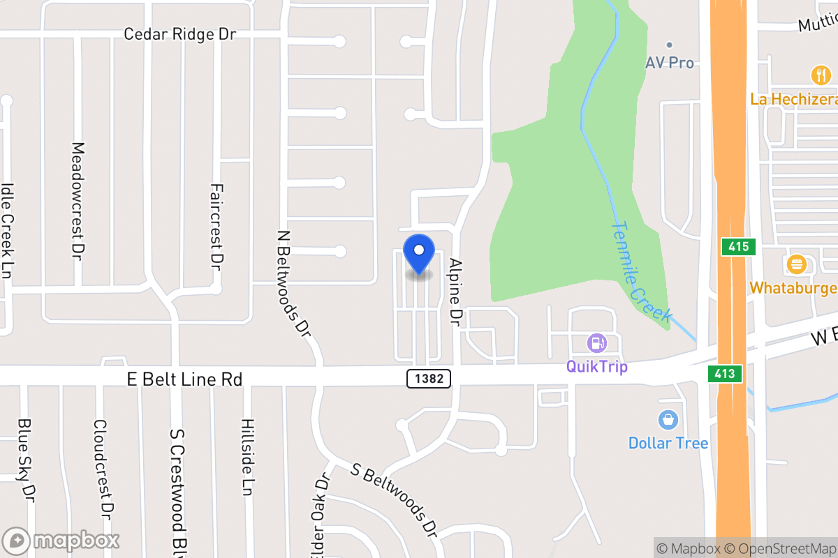 Map of 119 Alpine Dr