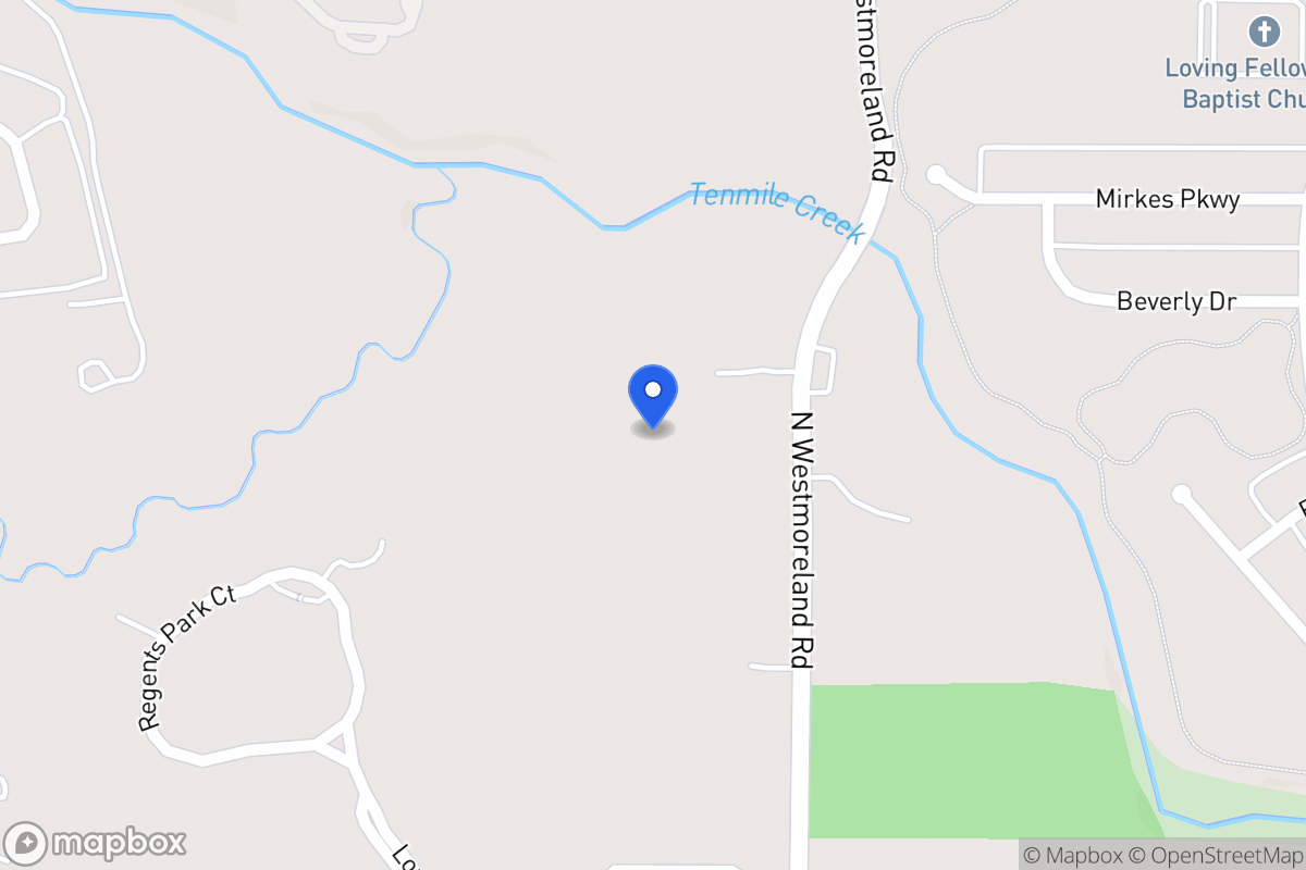 Map of 1311 N Westmoreland Rd