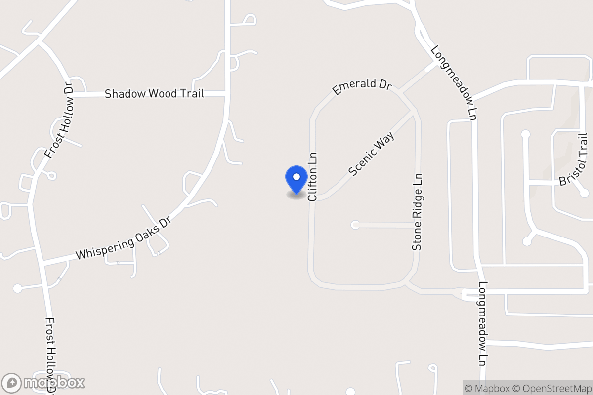 Map of 1101 Clifton Ln