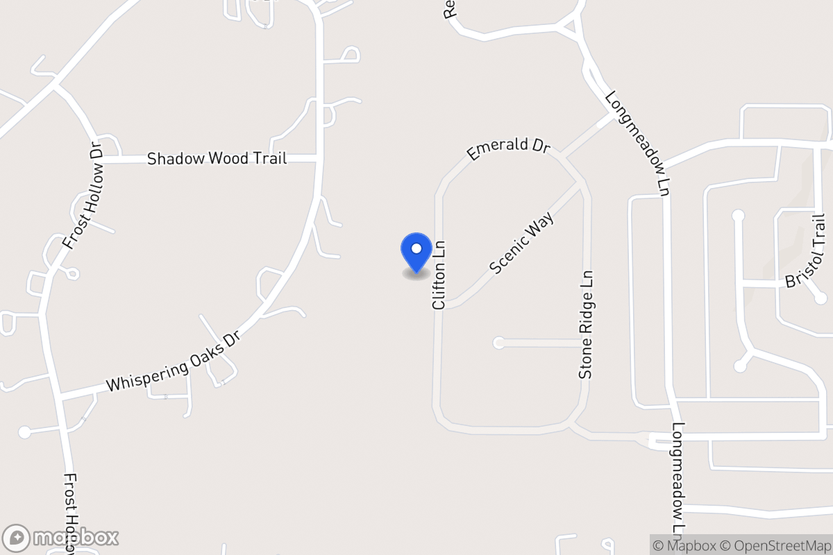 Map of 1105 Clifton Ln
