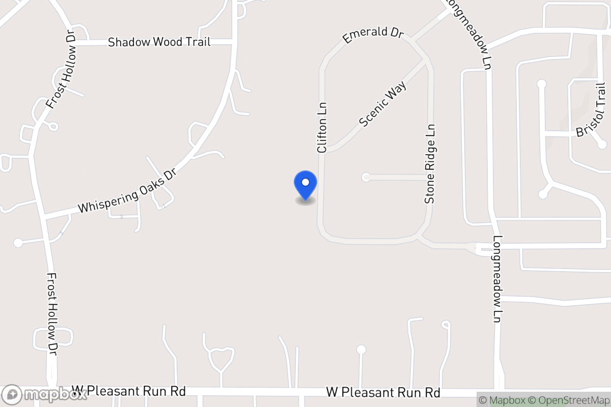 Map of 1017 Clifton Ln