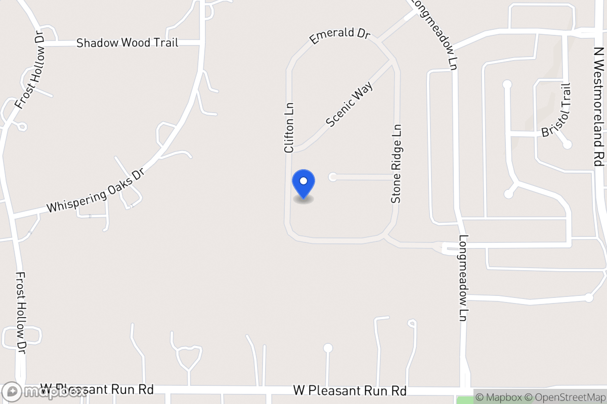 Map of 1014 Clifton Ln