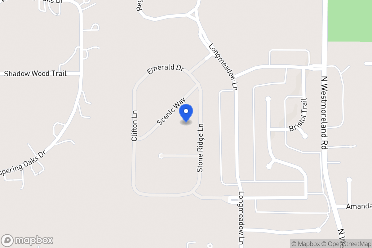 Map of 1109 Stone Ridge Ln