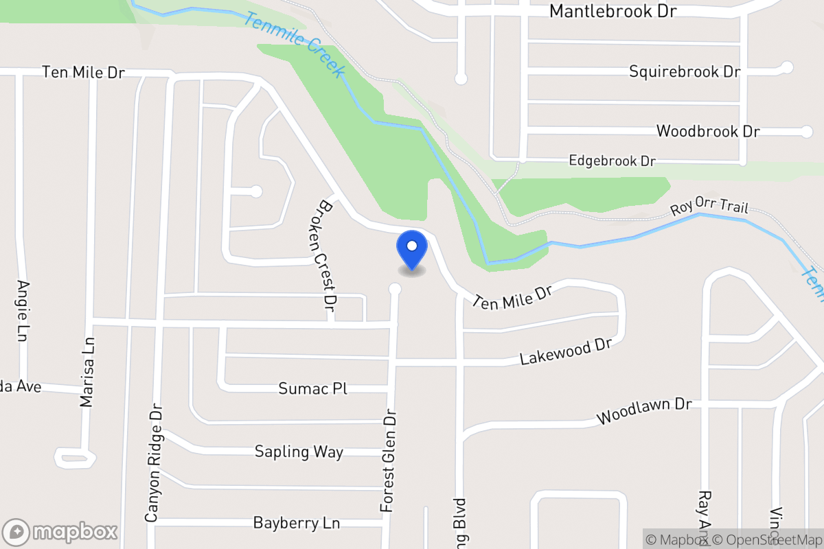 Map of 1014 Forest Glen Dr