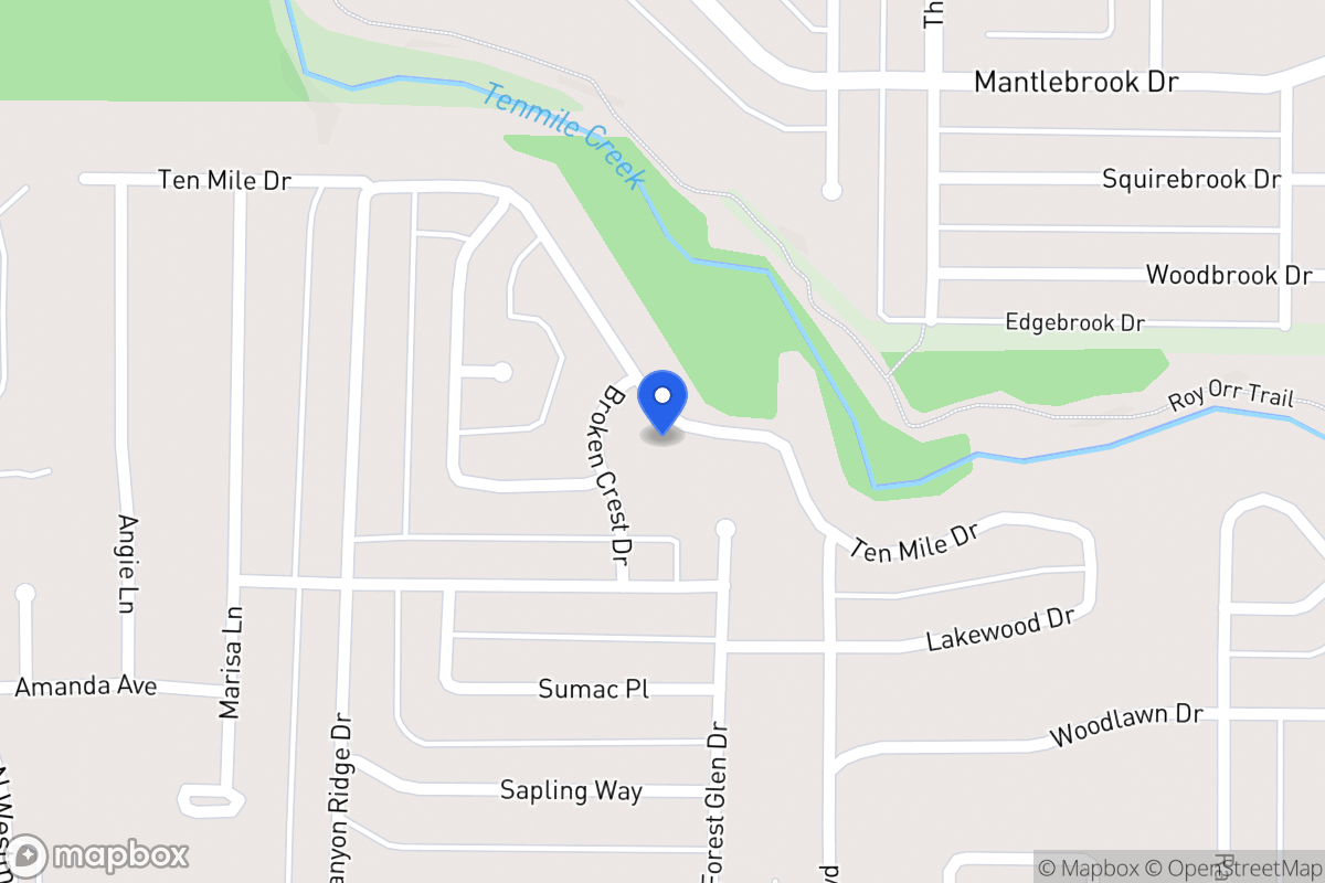 Map of 526 Ten Mile Dr
