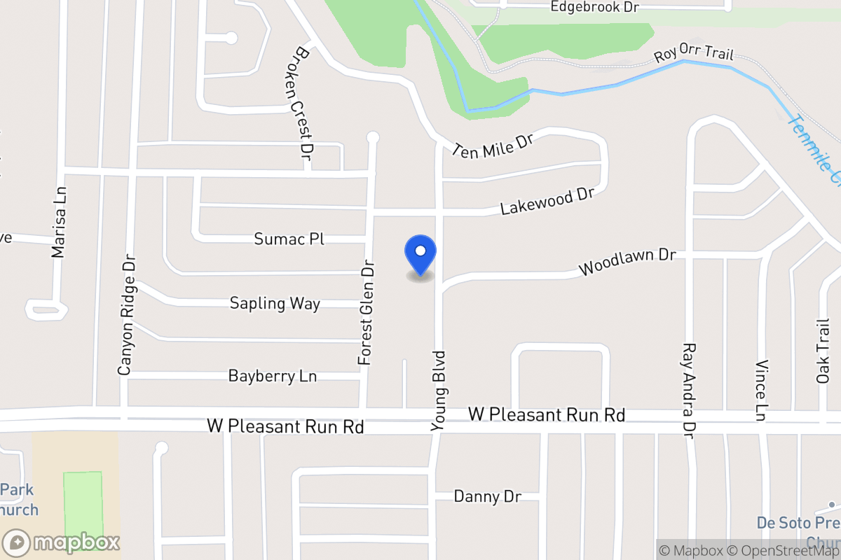 Map of 921 N Young Blvd