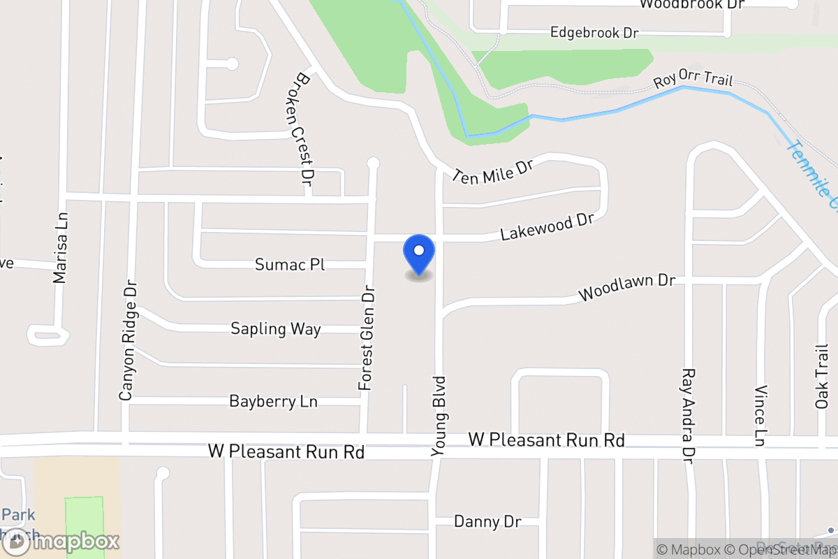 Map of 925 N Young Blvd