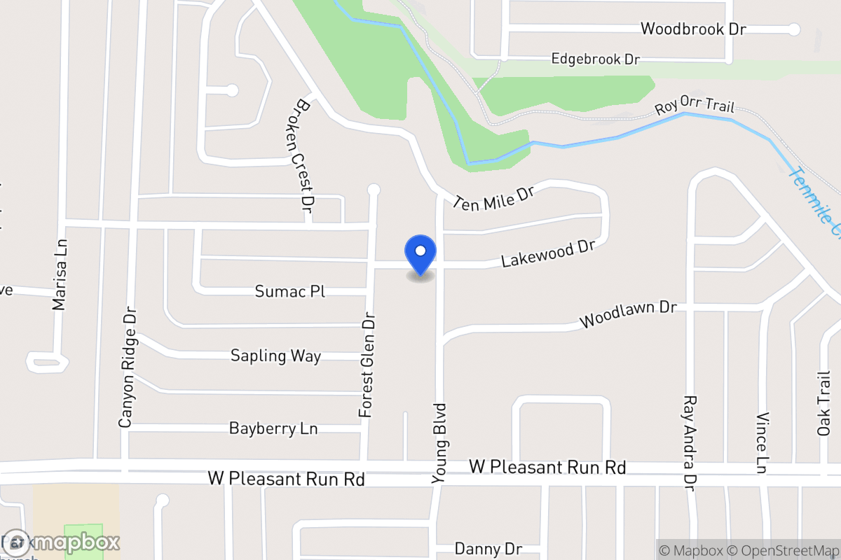 Map of 929 N Young Blvd