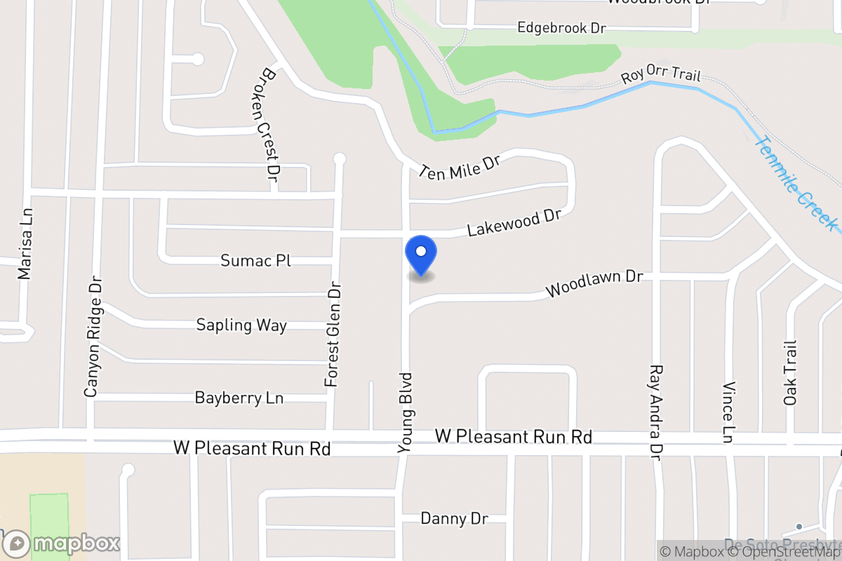 Map of 437 Woodlawn Dr