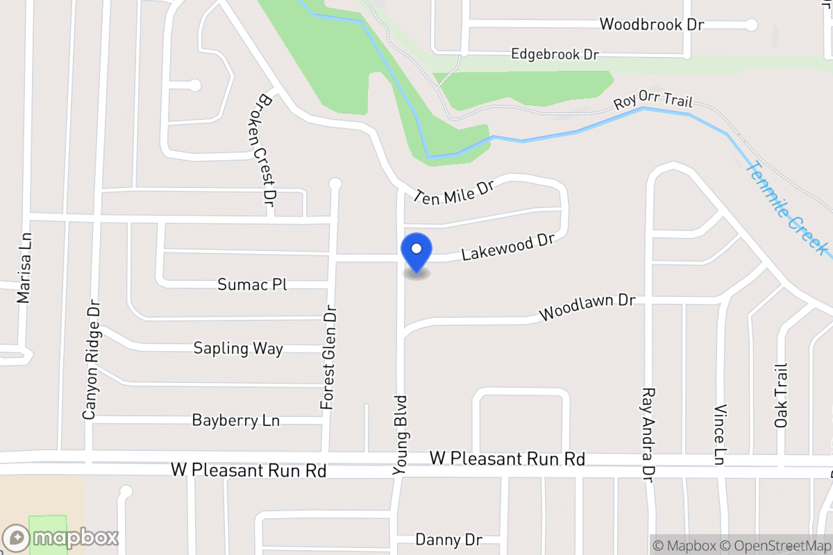 Map of 444 Lakewood Dr