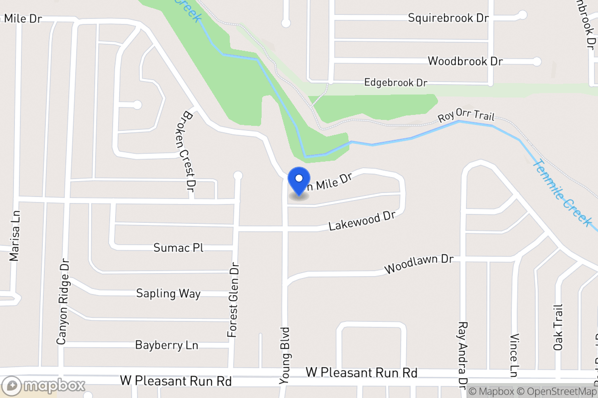 Map of 442 Ten Mile Dr