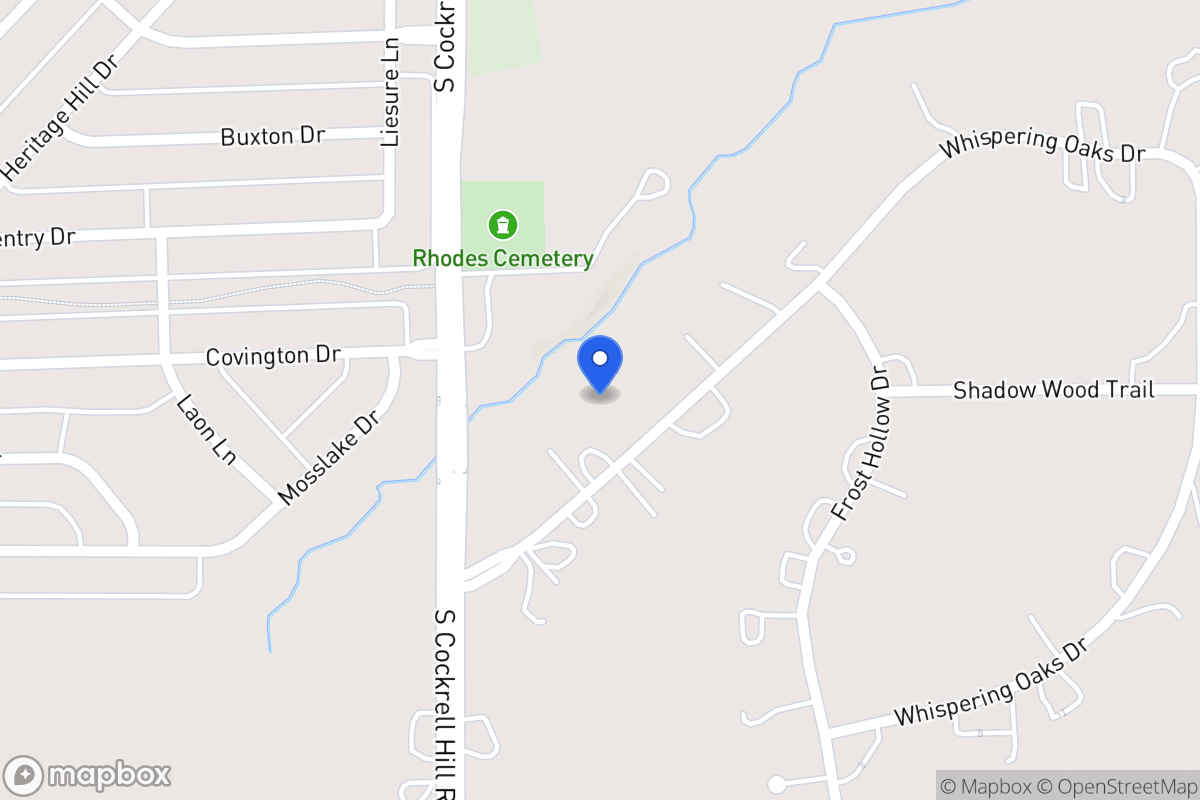Map of 1255 Whispering Oaks Dr
