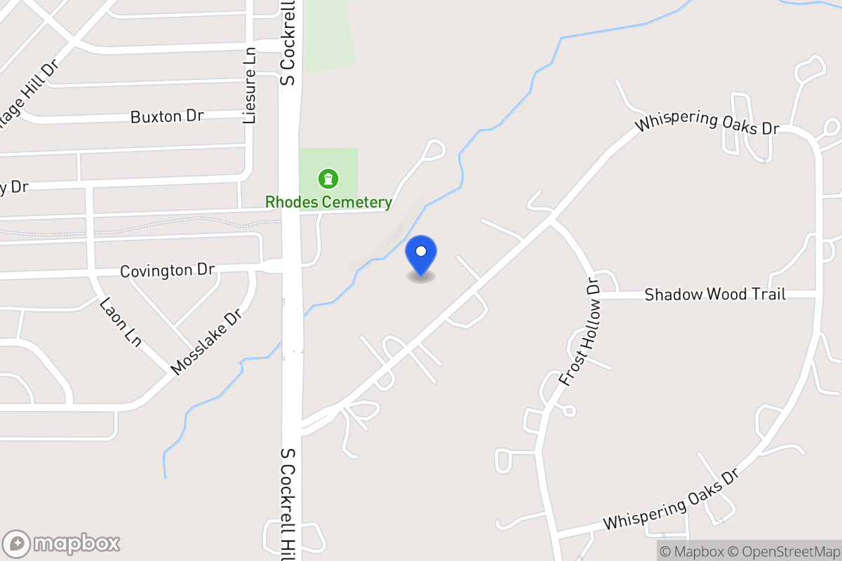 Map of 1251 Whispering Oaks Dr