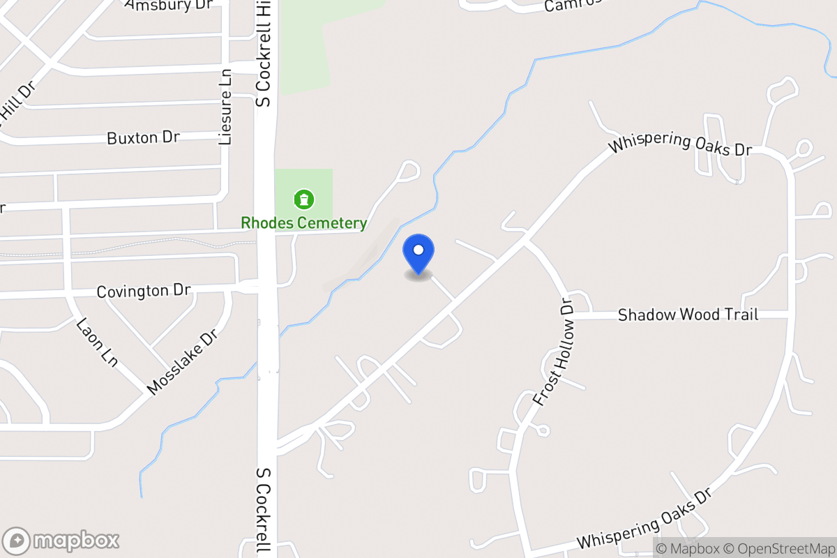Map of 1247 Whispering Oaks Dr