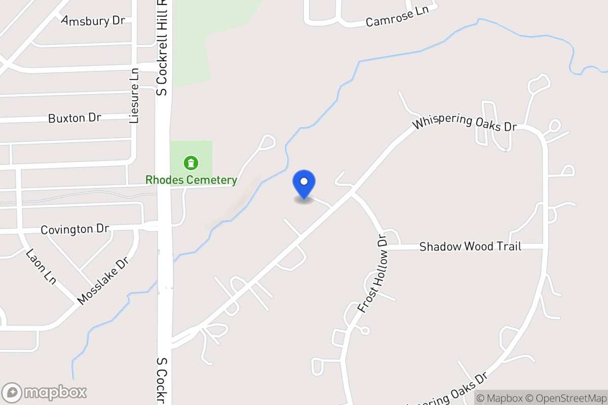 Map of 1243 Whispering Oaks Dr