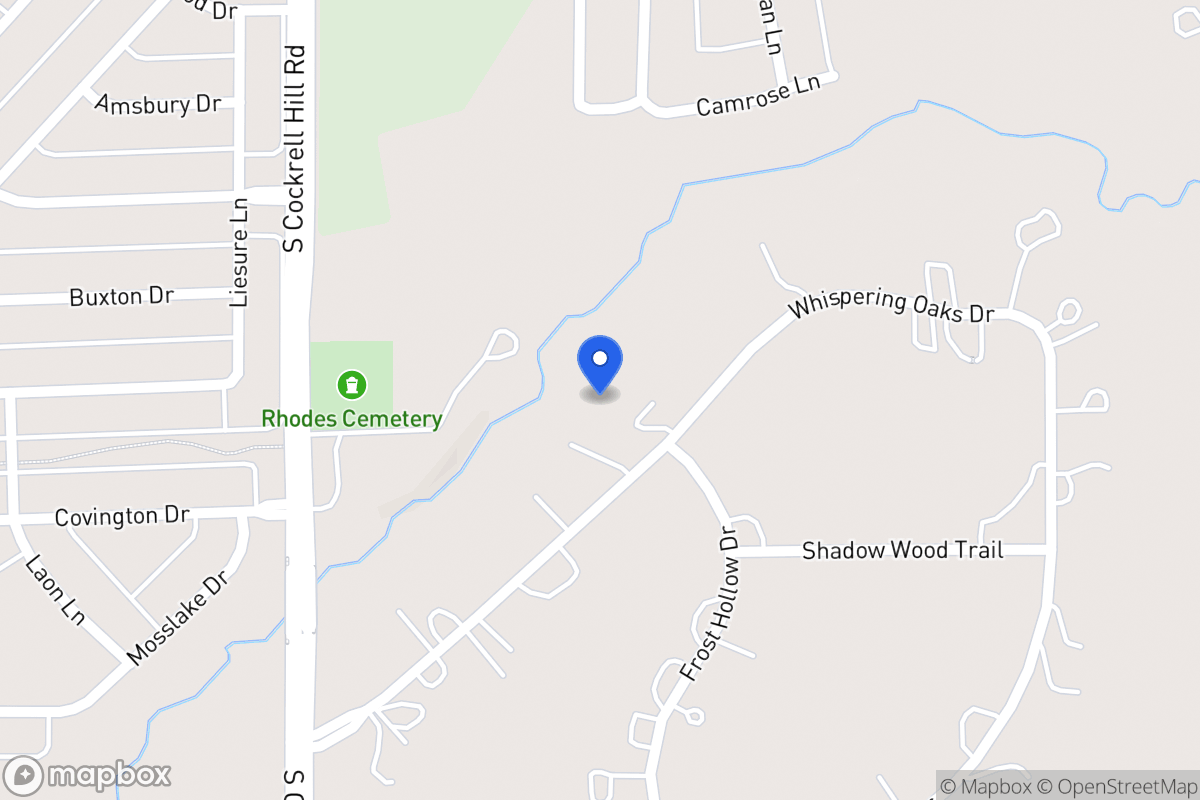 Map of 1239 Whispering Oaks Dr