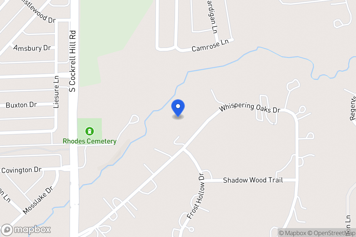 Map of 1235 Whispering Oaks Dr