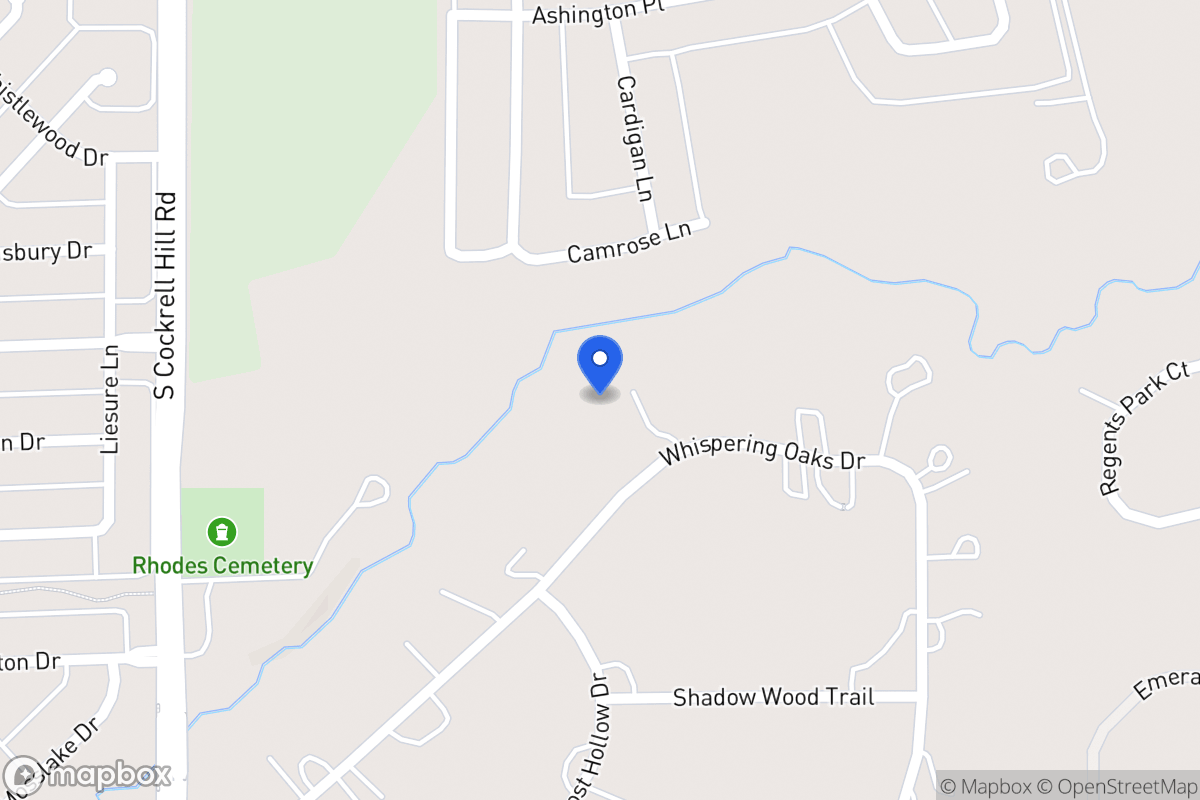 Map of 1227 Whispering Oaks Dr