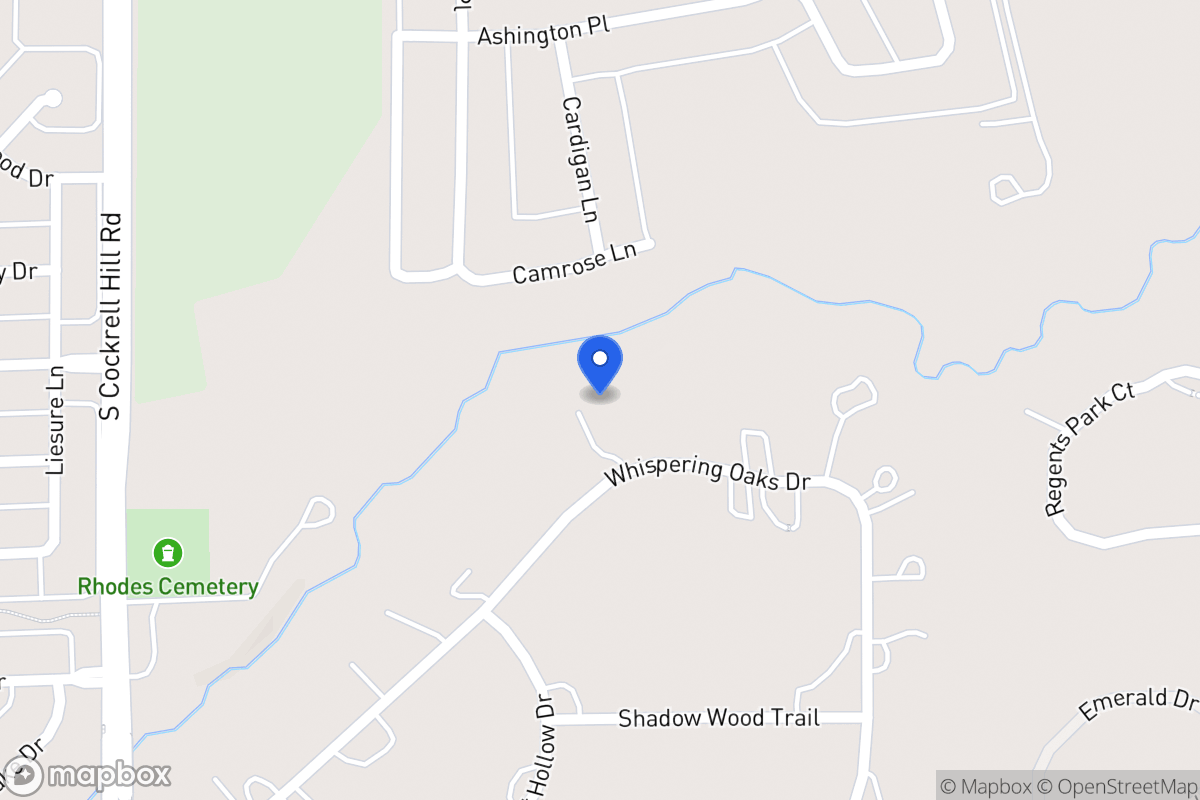 Map of 1223 Whispering Oaks Dr