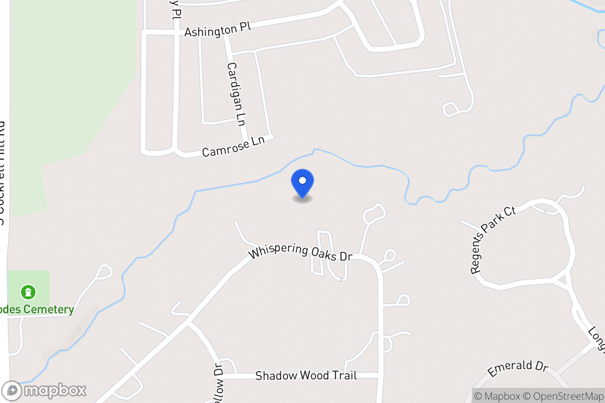 Map of 1215 Whispering Oaks Dr