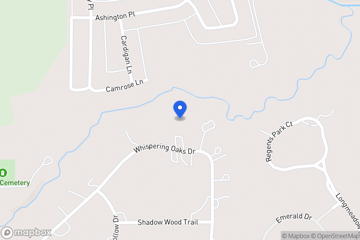 Map of 1209 Whispering Oaks Dr