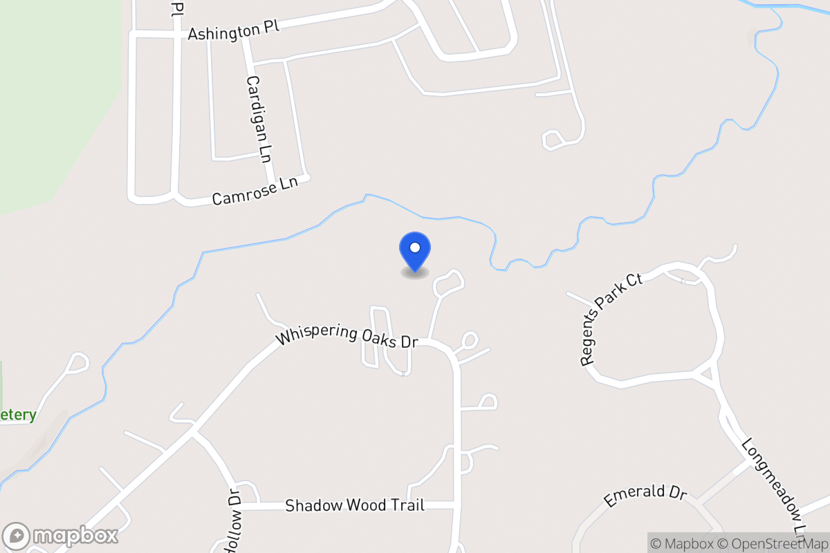 Map of 1205 Whispering Oaks Dr