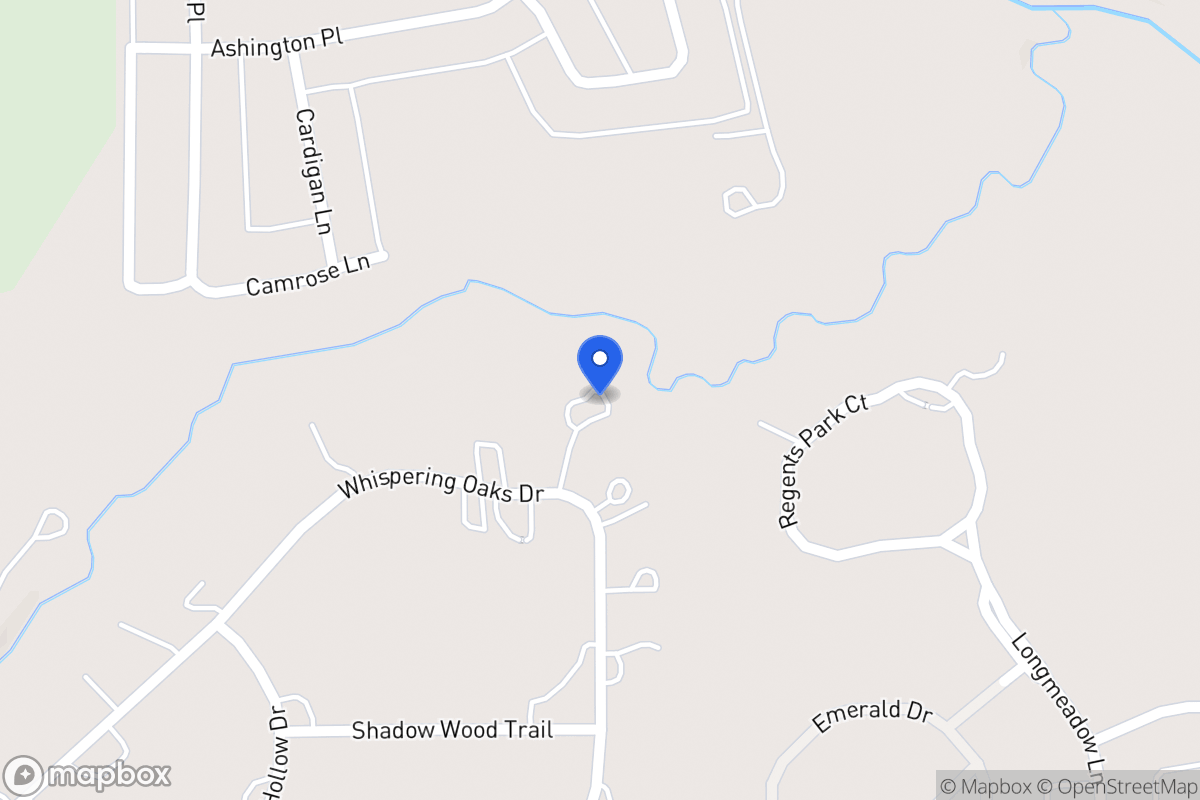 Map of 1201 Whispering Oaks Dr