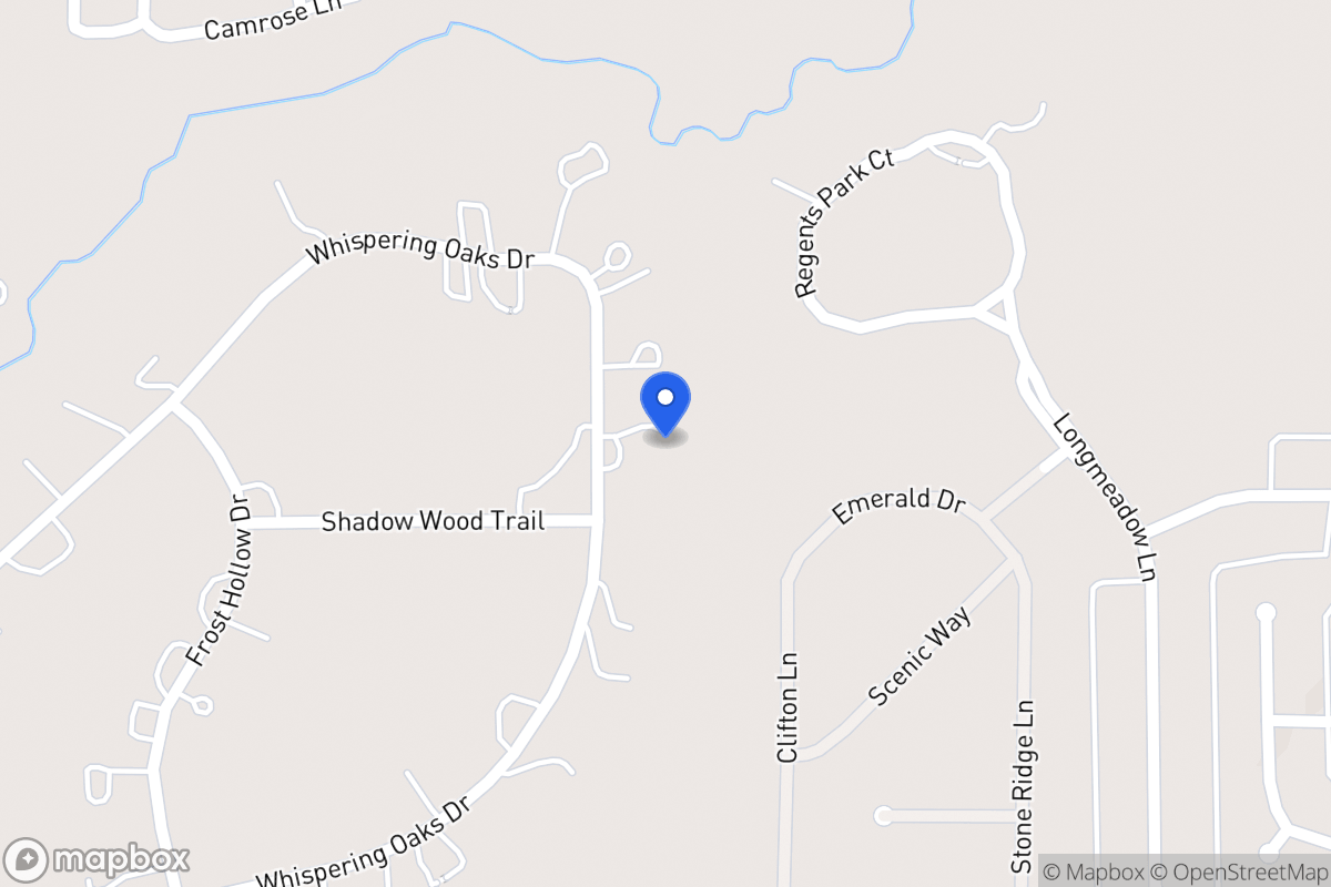 Map of 1174 Whispering Oaks Dr