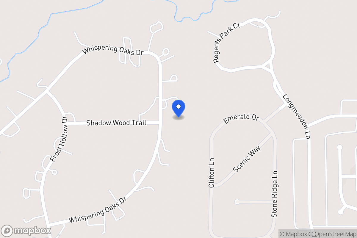Map of 1168 Whispering Oaks Dr