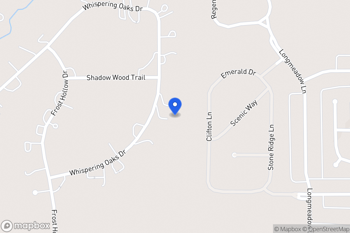 Map of 1150 Whispering Oaks Dr