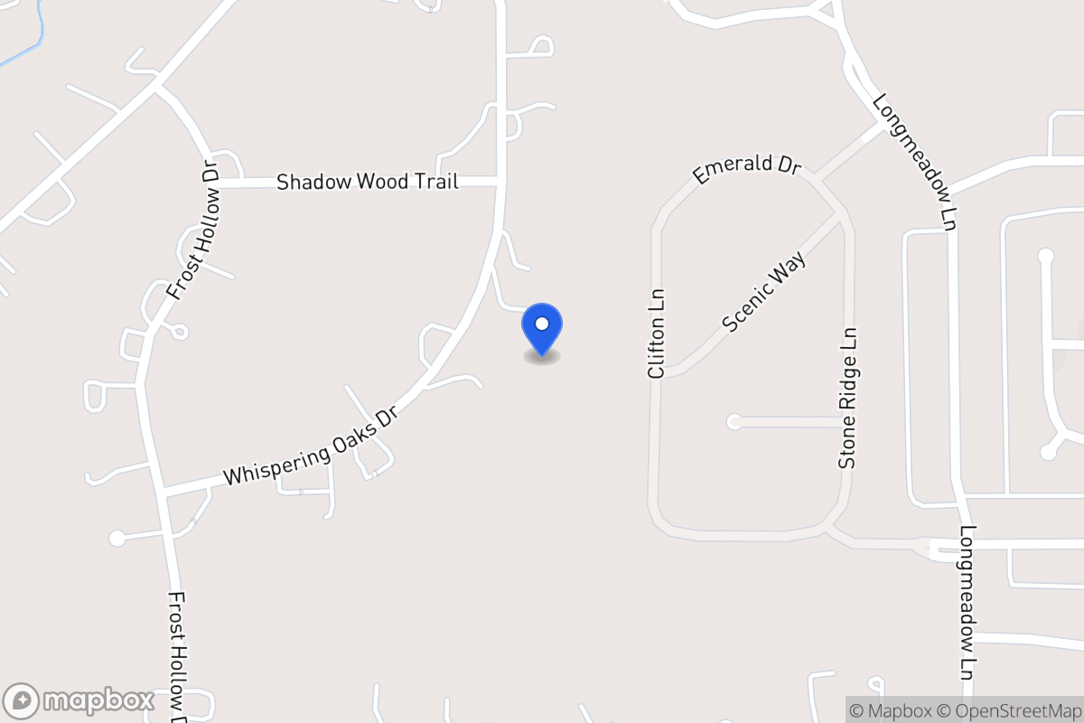 Map of 1144 Whispering Oaks Dr