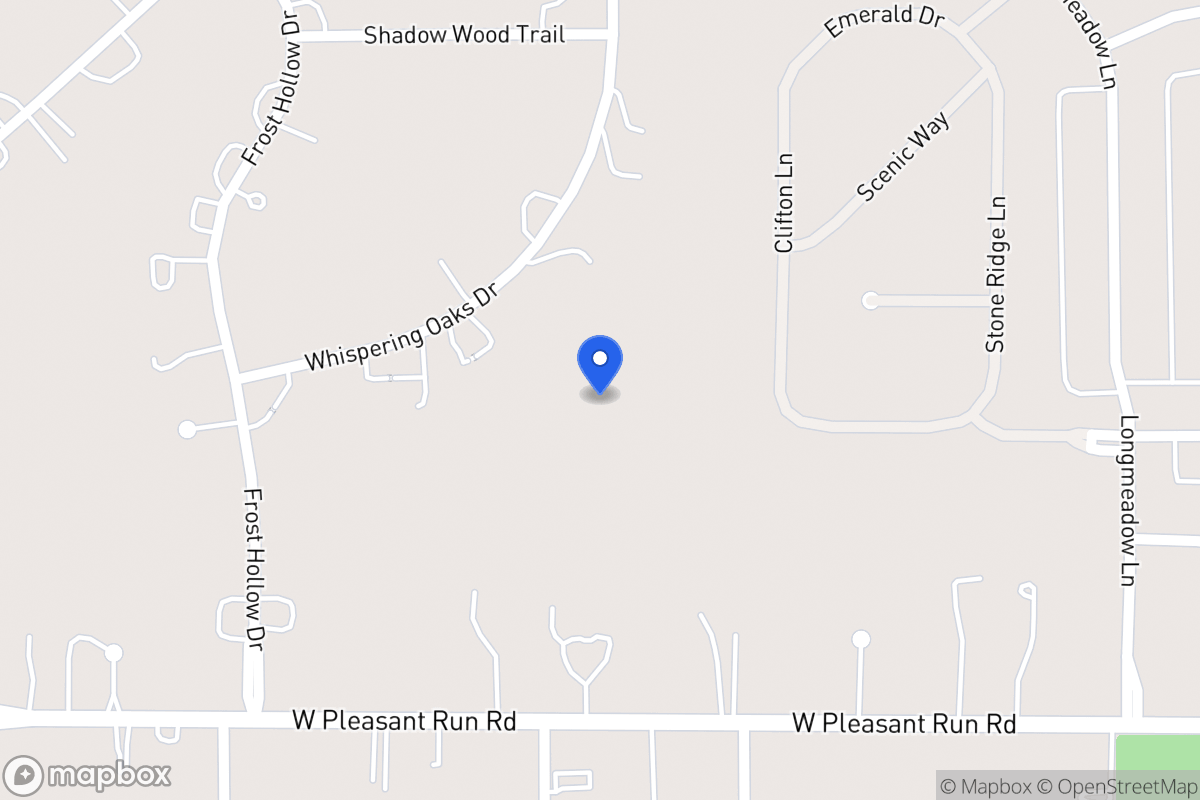 Map of 1132 Whispering Oaks Dr