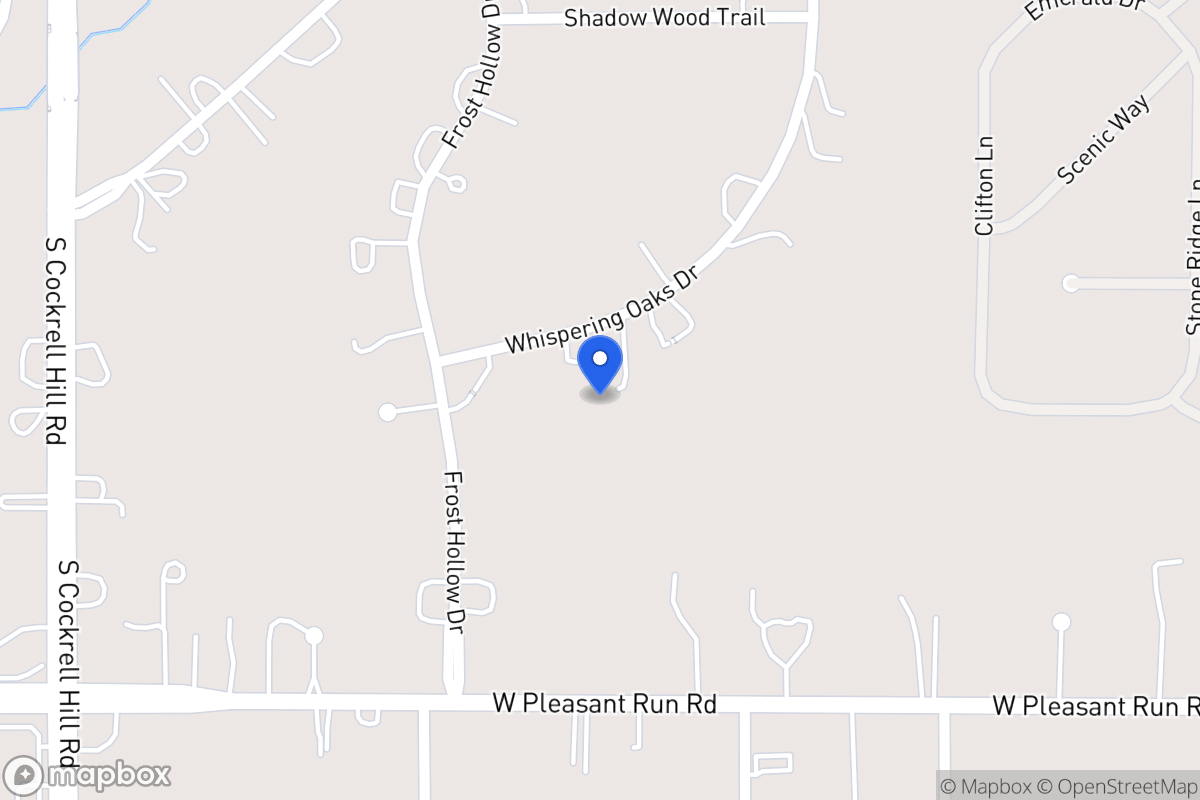 Map of 1116 Whispering Oaks Dr