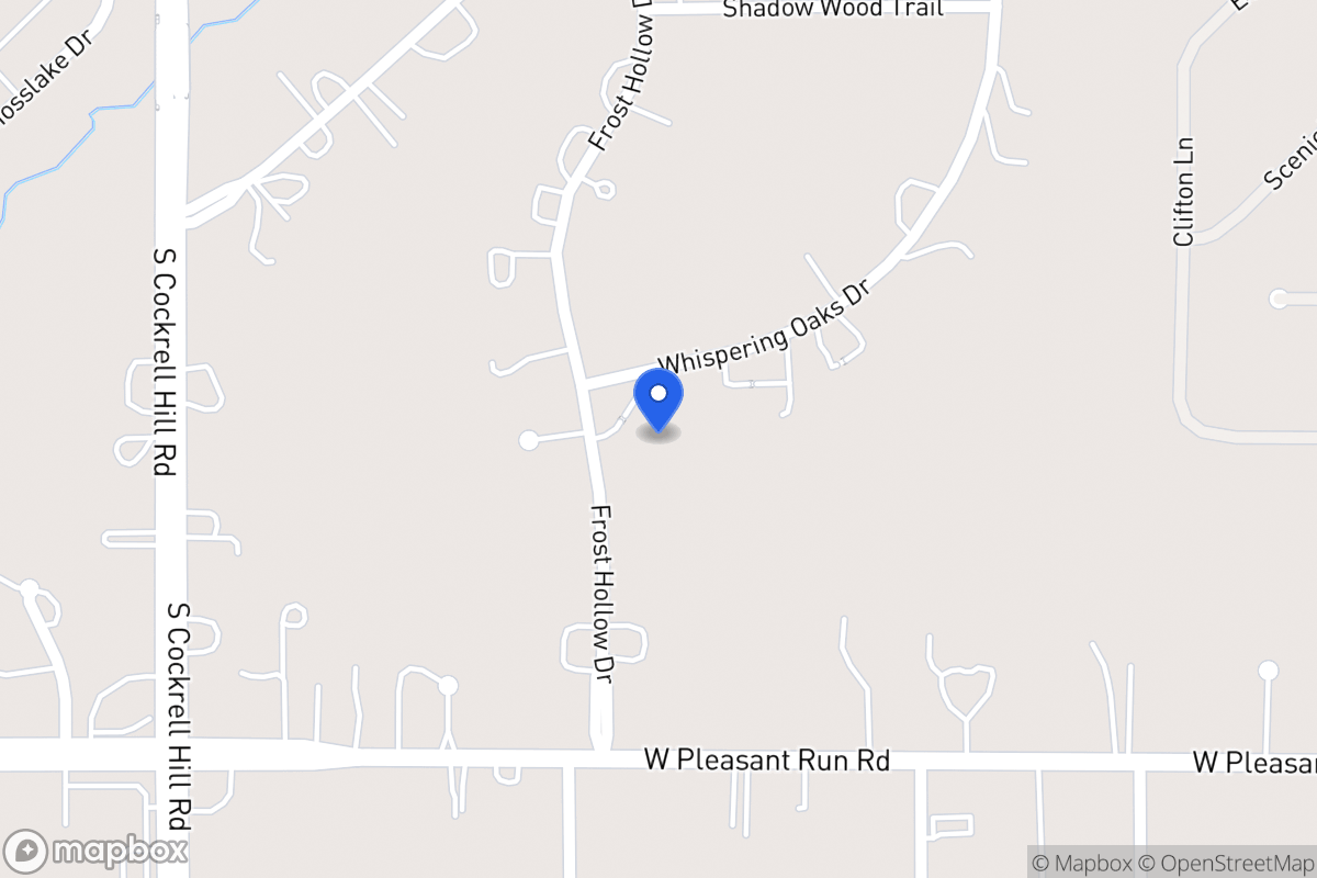 Map of 1016 Frost Hollow Dr