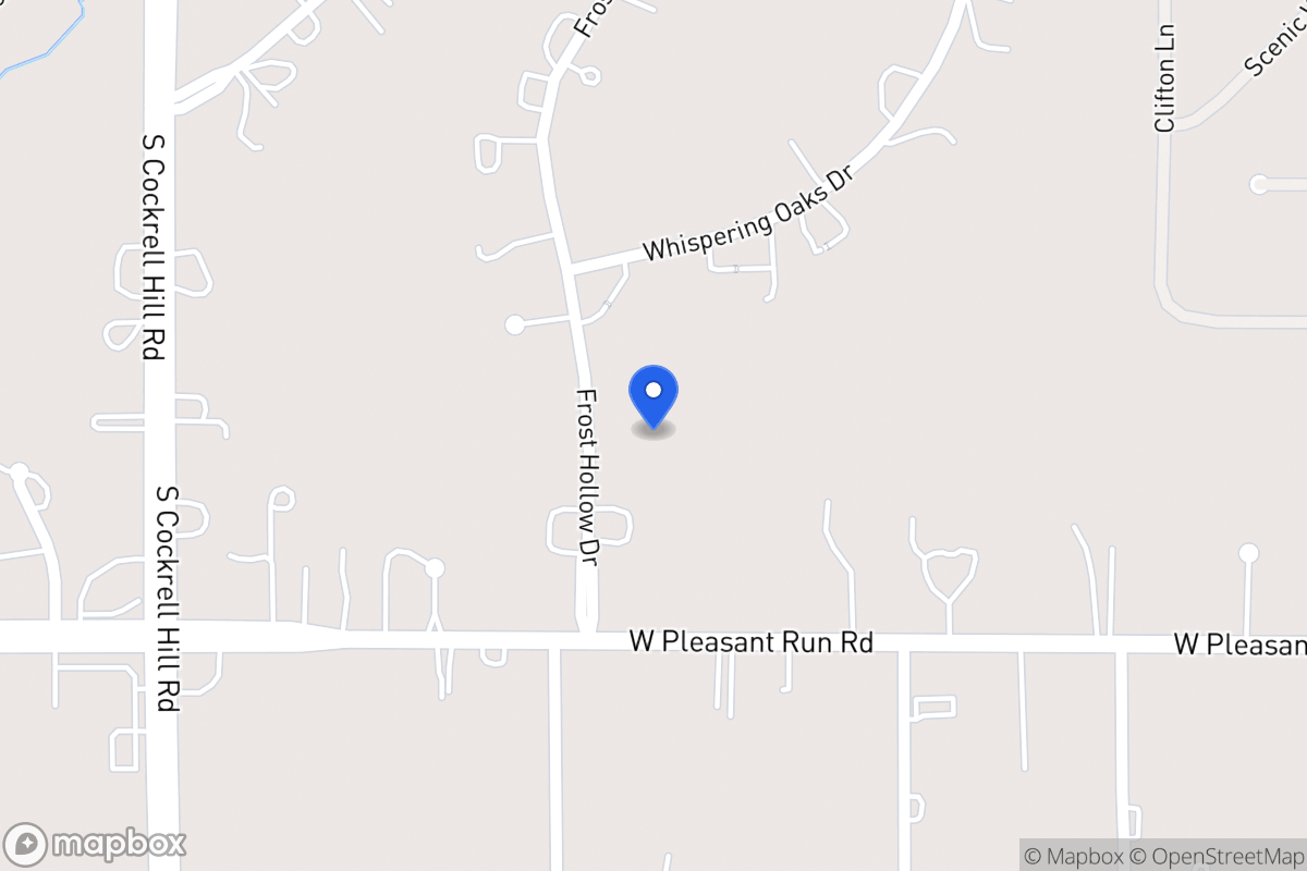 Map of 1000 Frost Hollow Dr