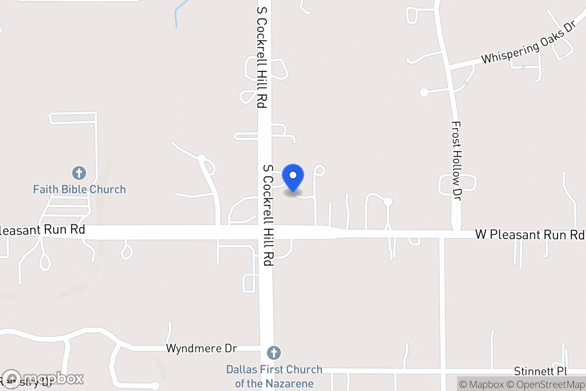 Map of 900 N Cockrell Hill Rd