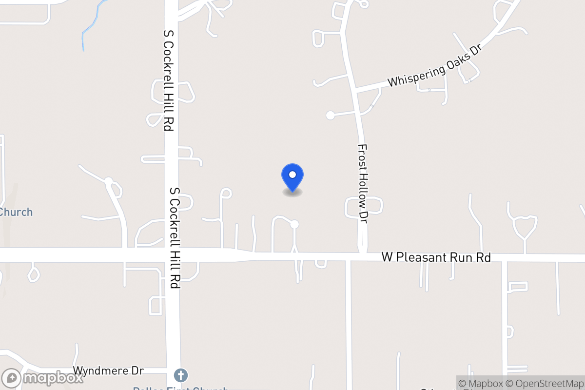 Map of 1215 W Pleasant Run Rd