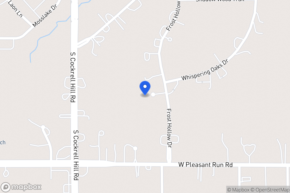 Map of 1015 Frost Hollow Dr