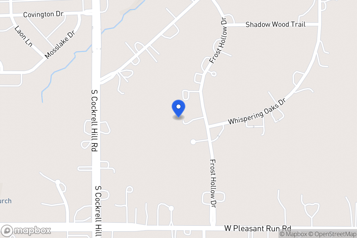 Map of 1101 Frost Hollow Dr