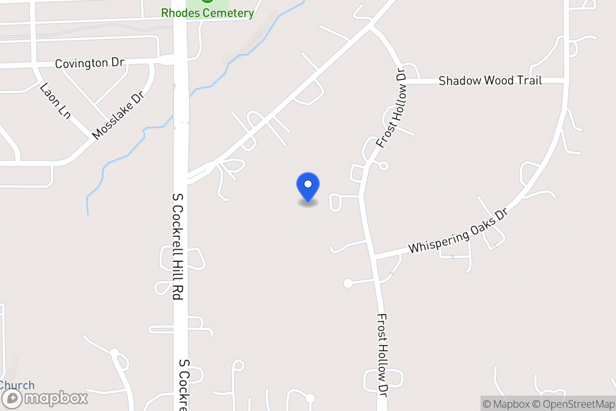 Map of 1105 Frost Hollow Dr
