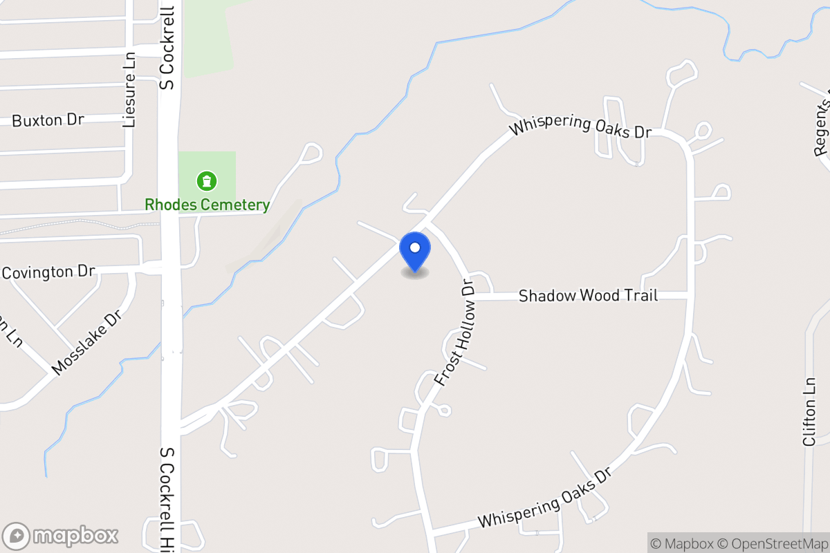 Map of 1201 Frost Hollow Dr