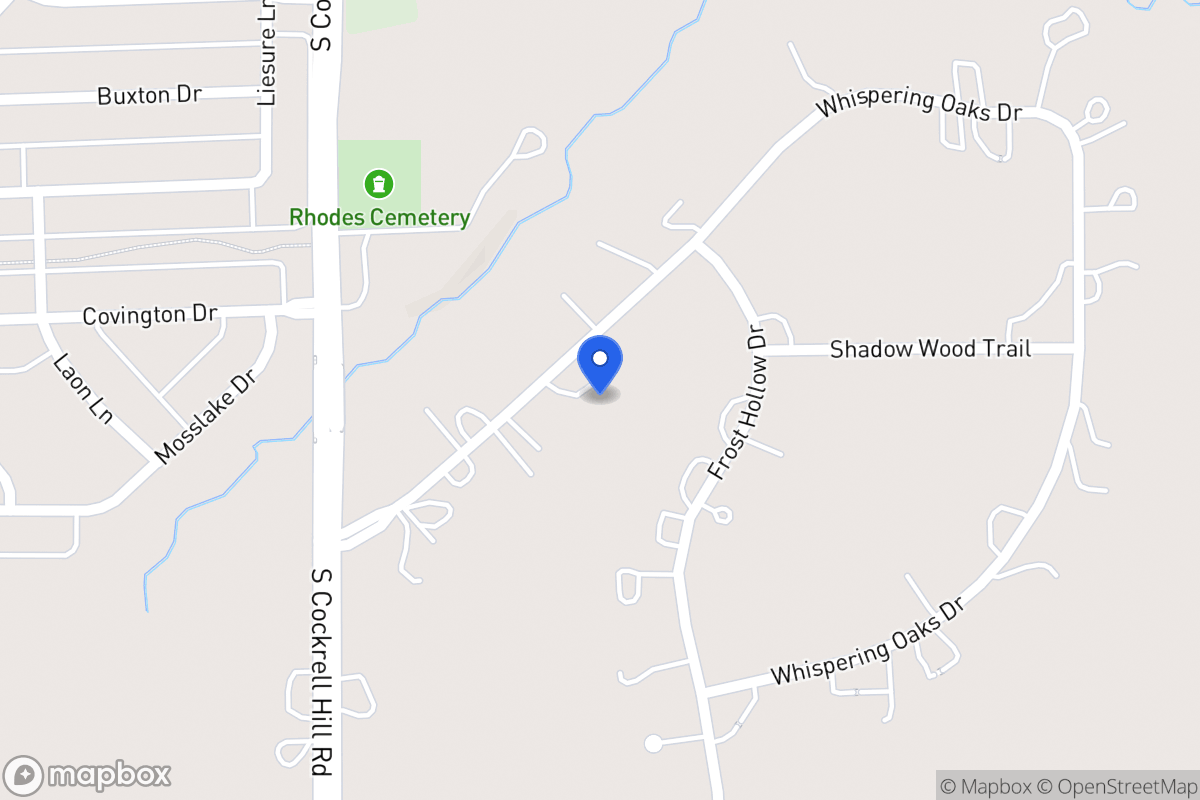Map of 1250 Whispering Oaks Dr