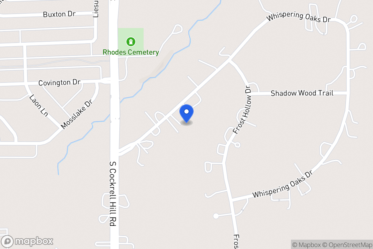 Map of 1254 Whispering Oaks Dr