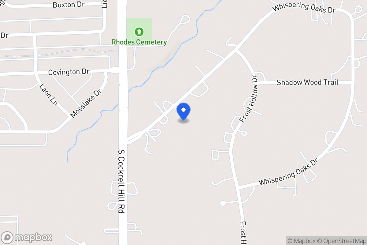 Map of 1258 Whispering Oaks Dr