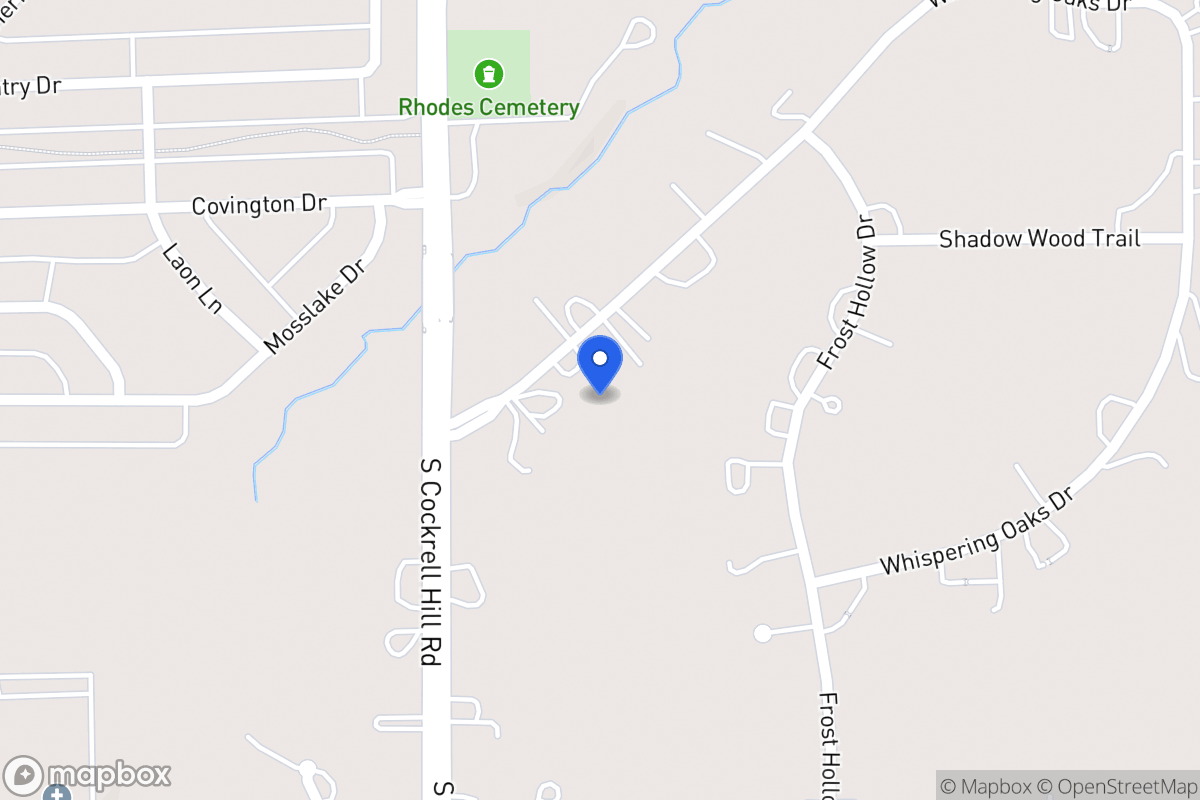 Map of 1262 Whispering Oaks Dr