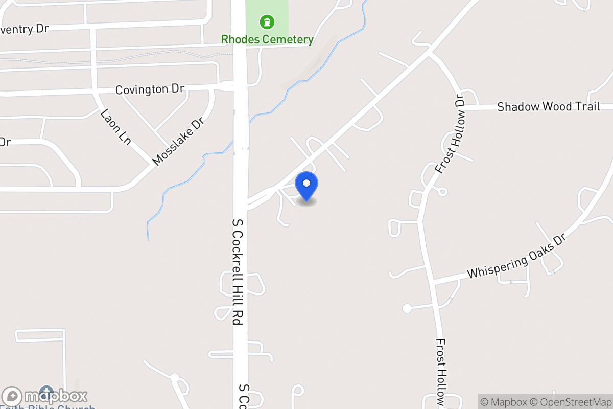 Map of 1268 Whispering Oaks Dr